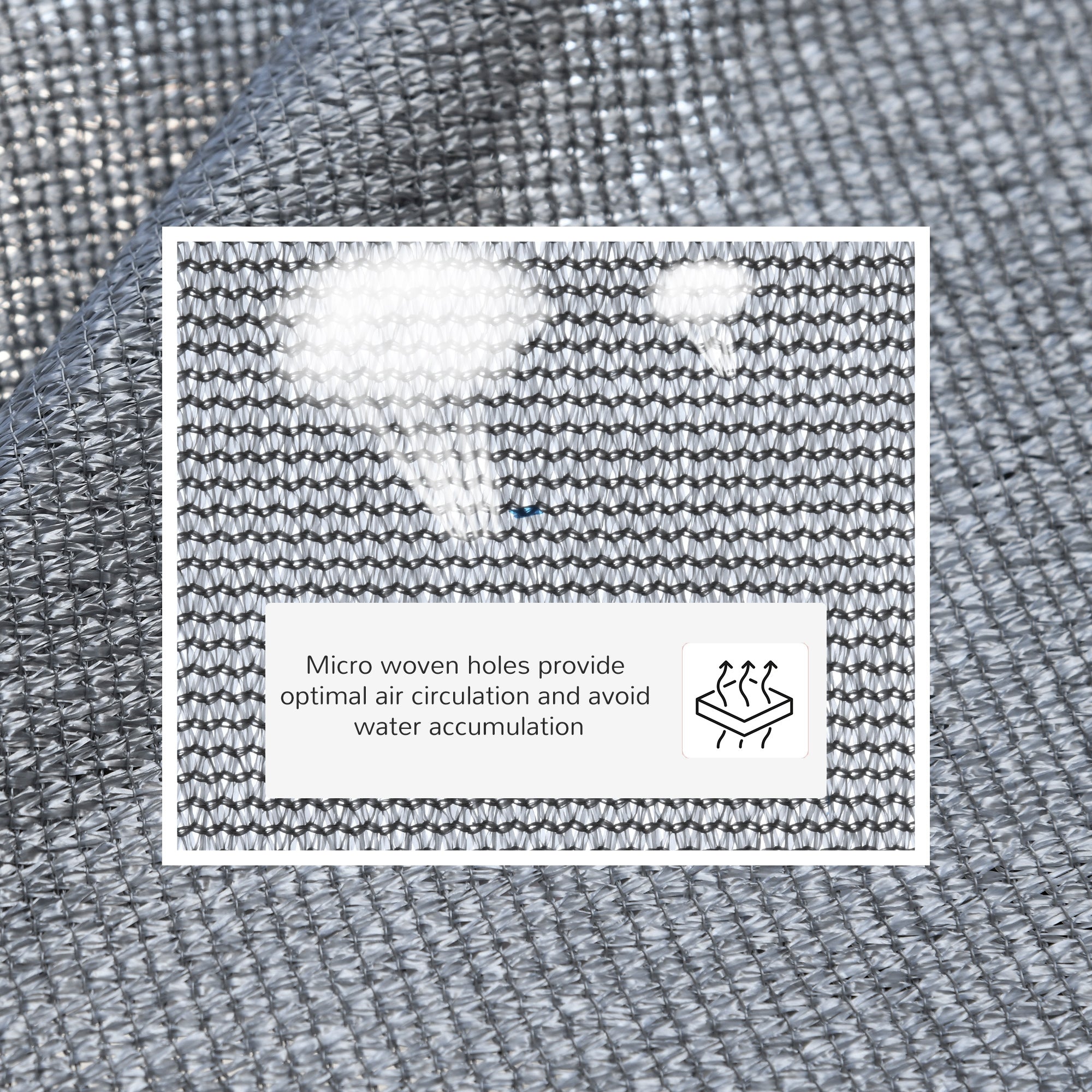 Outsunny Triangle 10' Canopy Sun Sail Shade Garden Cover UV Protector Outdoor Patio Lawn Shelter with Carrying Bag Grey