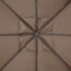 Outsunny 9.8' x 9.7' Square Gazebo Canopy Replacement UV Protected Top Cover Sun Shade Orange