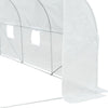 Outsunny 11.5' x 10' x 6.6' Portable Walk-In Tunnel Greenhouse, Garden Plant Growing Warm House, Outdoor Seed Flower Vegetable Growth Tent, White