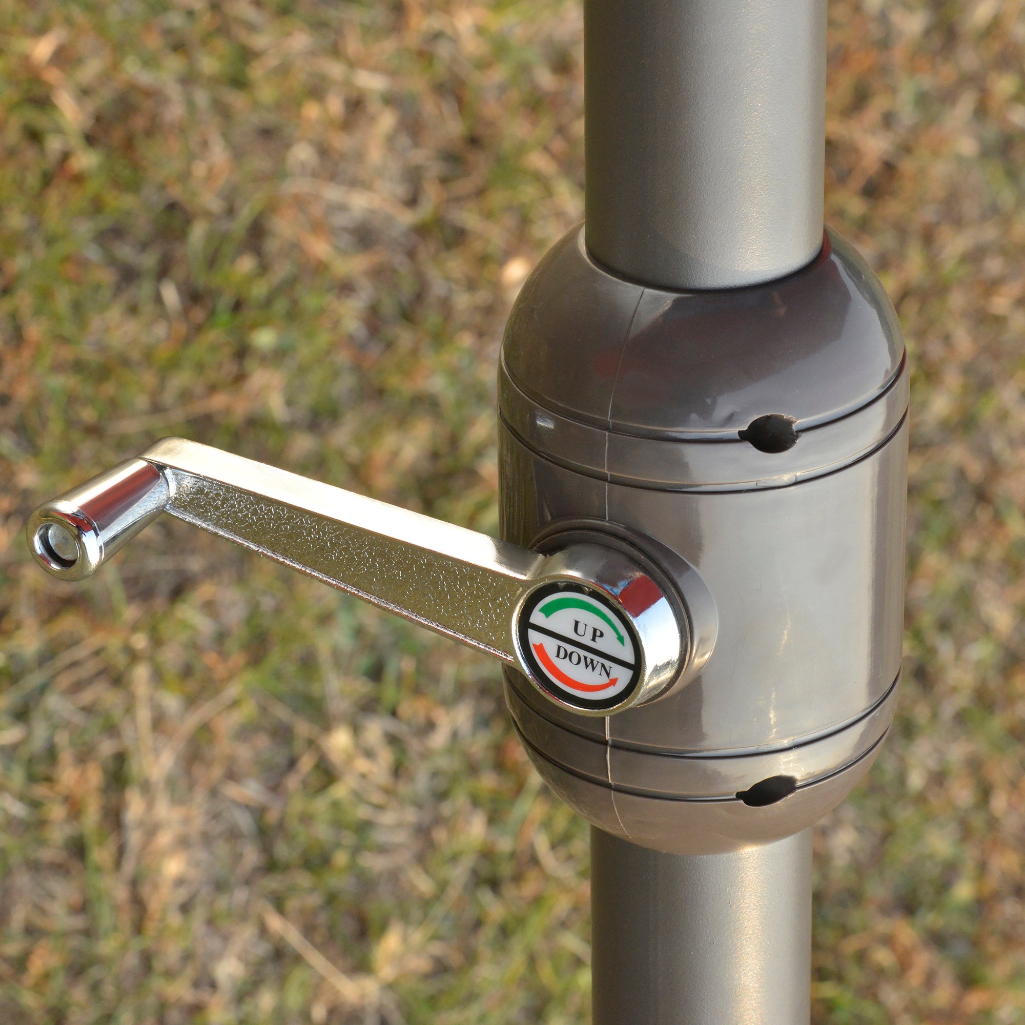 Outsunny 15' Outdoor Patio Umbrella with Twin Canopy Sunshade Steel Table Umbrella with Lift Crank, Cross base, Sandbag, Wine Red