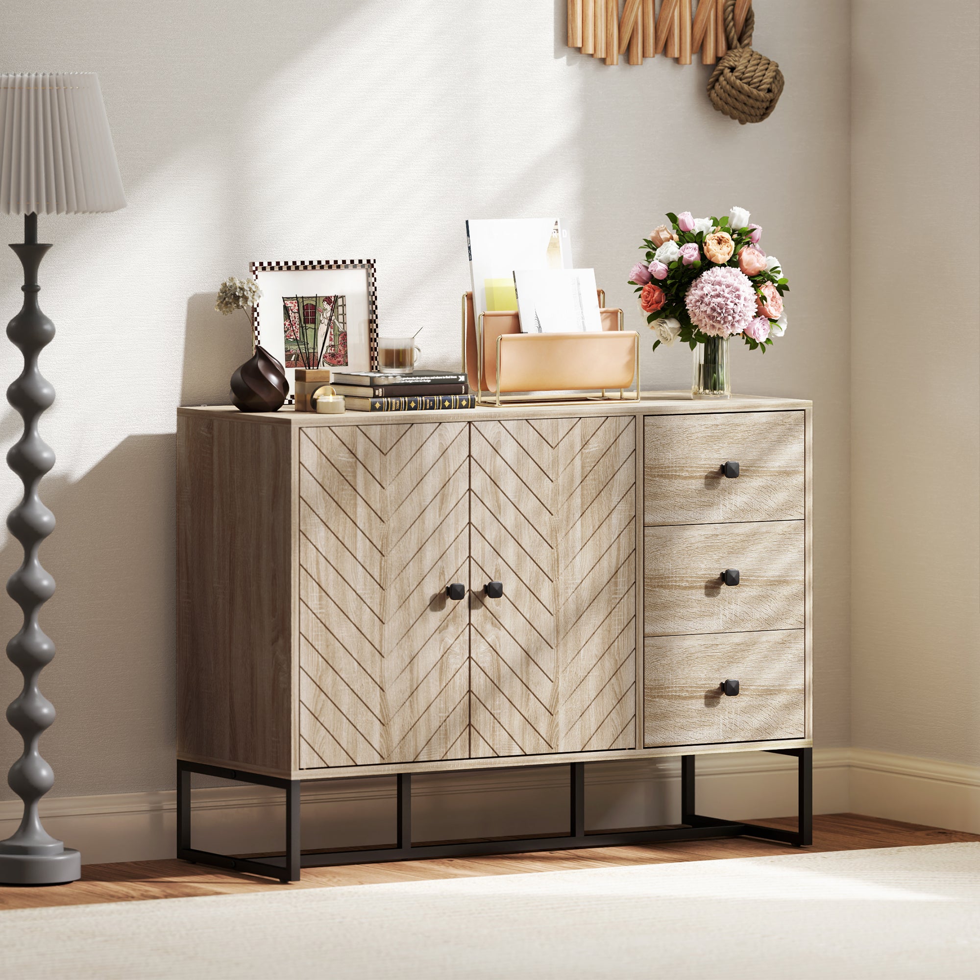 HOMCOM Modern Sideboard, 42.5