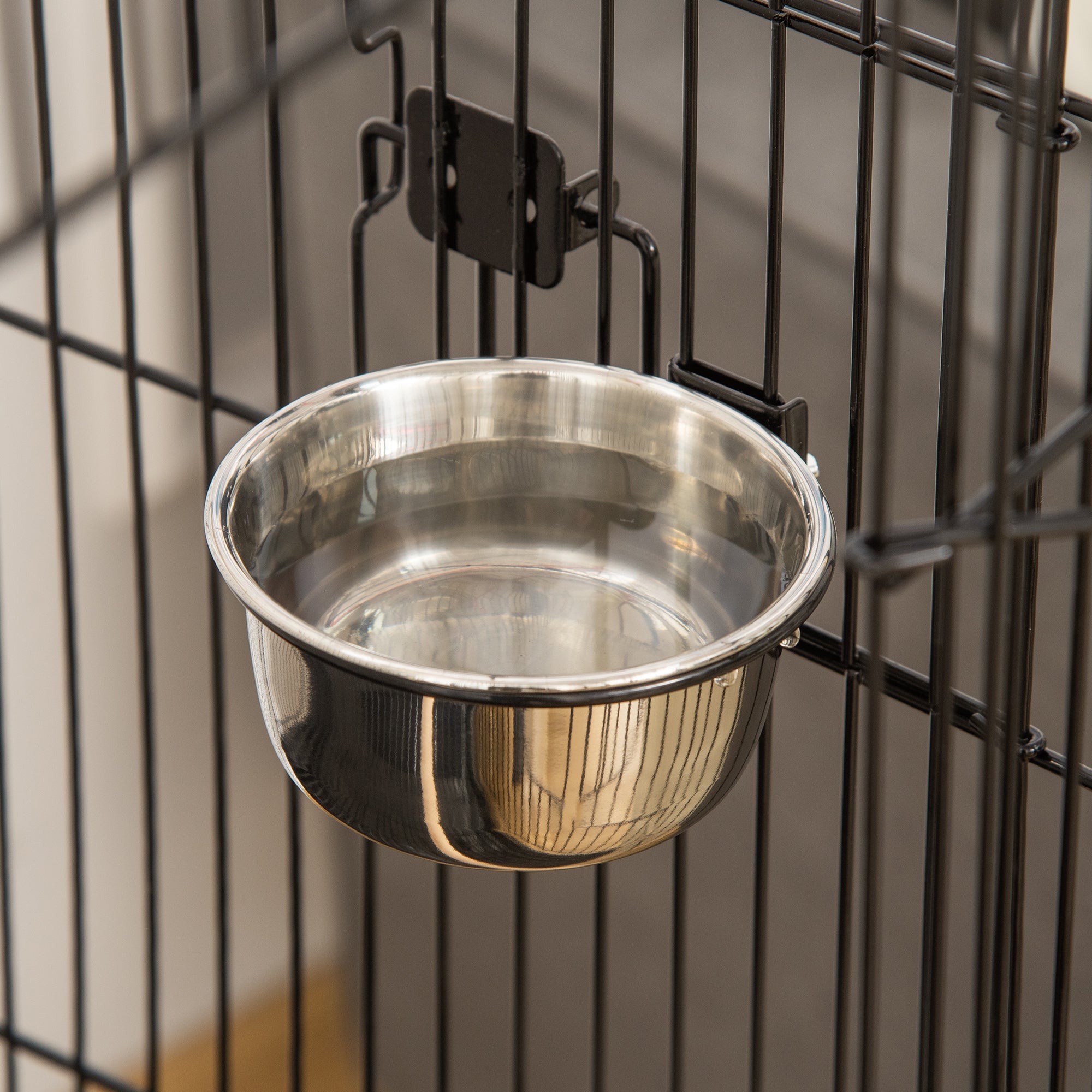 PawHut Bird Cage 57 Inch Flight Cage for Cockatiel, Conure with Rolling Stand, Pull Out Tray, Storage Shelf, Open Top, 0.75" Bar Spacing