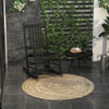 Outsunny Wooden Porch Rocking Chair Outdoor Patio Rocker Garden Single Leisure Reclining Seat Armchair Black