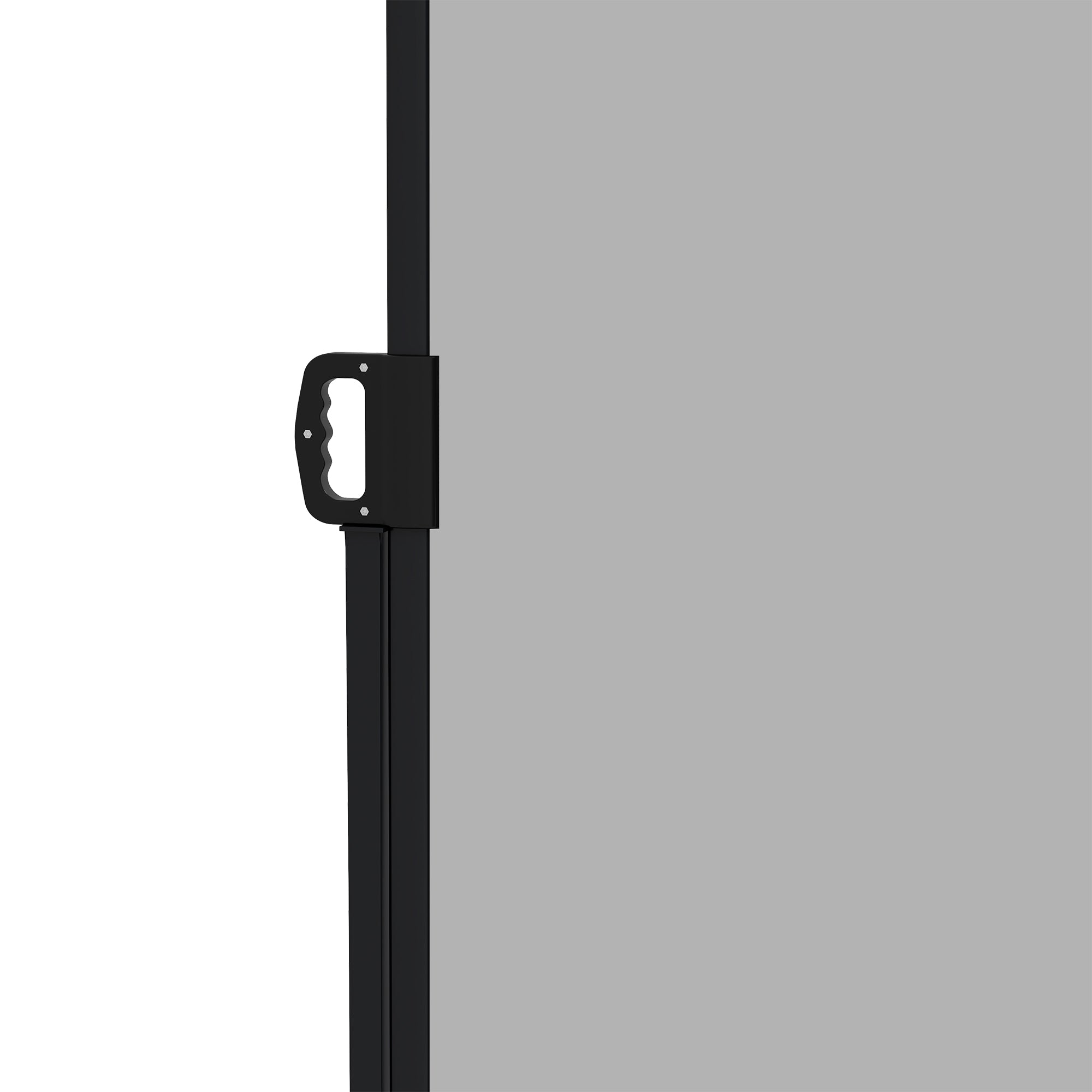 Outsunny 13' x 5' Retractable Side Awning, Garden Privacy Screen Divider, Full Cassette Windbreaker for Hot Tub, Balcony, Terrace, Pool, Light Grey