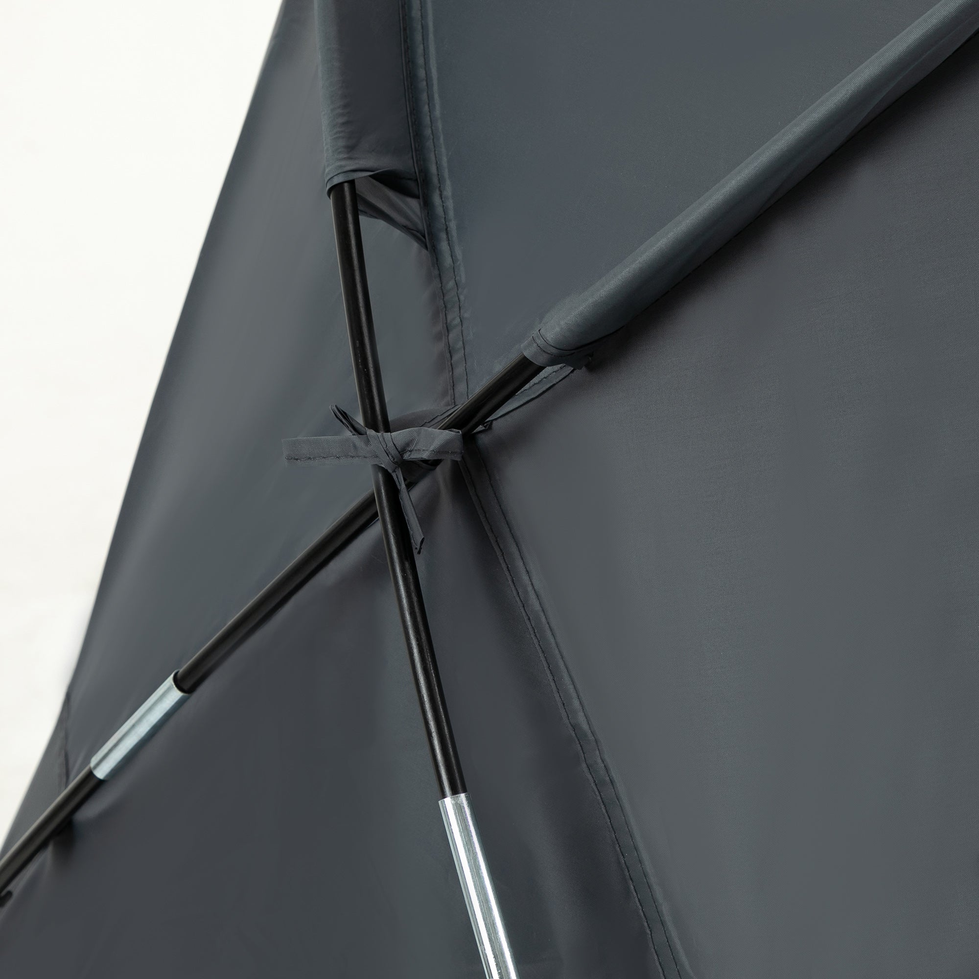 Outsunny Camping Tent Cot, Multifunctional Folding Tent Combo, Portable Off-Ground Tent Shelter with Self-Inflating Air Mattress and Carry Bag for 1 Person