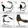 Outsunny Floating Chaise Lounge Outdoor Porch Swing Chair Hanging Hammock Reclining Seat  w/ Arc Stand & Canopy Umbrella Charcoal Grey
