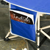 Outsunny Folding Camping Cot for Adults with Carry Bag, Side Pocket, Outdoor Portable Sleeping Bed for Travel Camp Vocation, Navy Blue