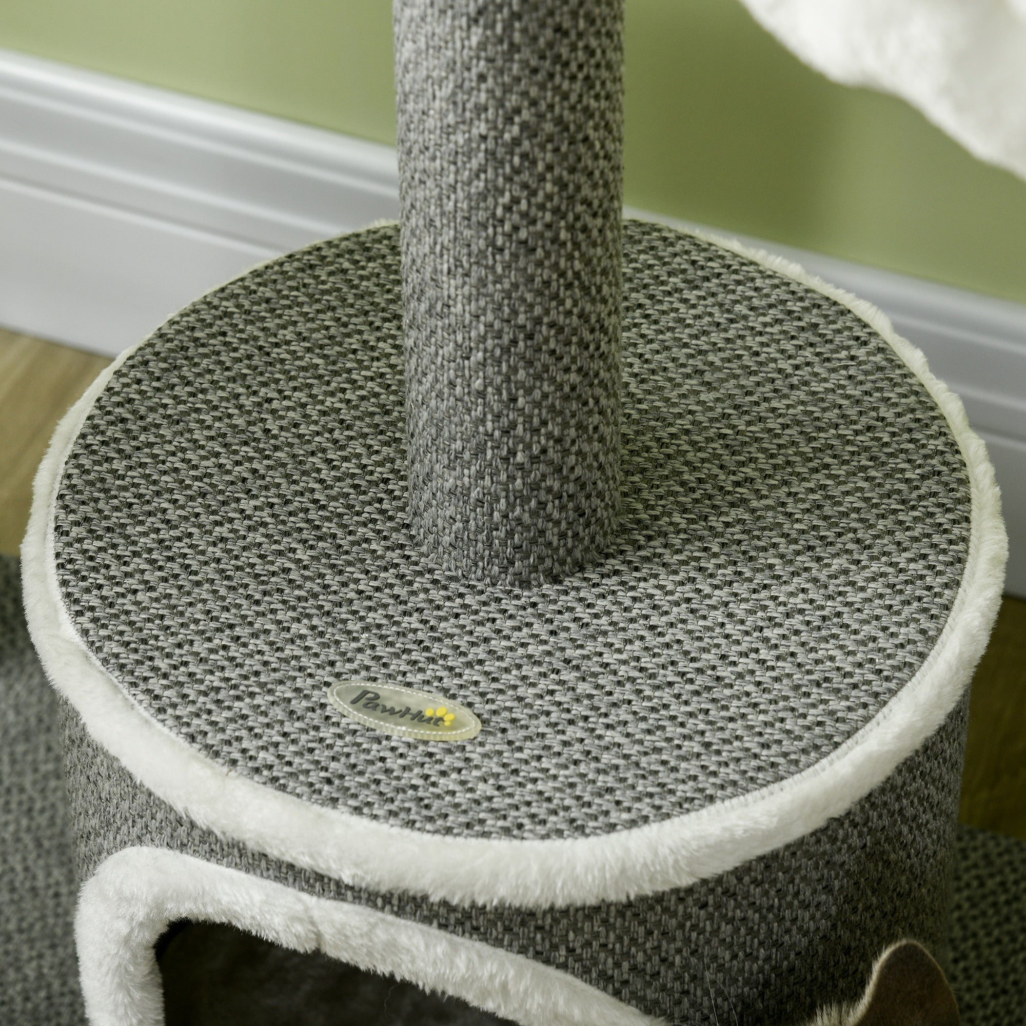 PawHut 132cm Cat Tree for Indoor Cats, Cat Tower with Scratching Post, Bed, Hammock, Cat House, Perches, Toy Ball, Multi-Level Cat Climbing Frame