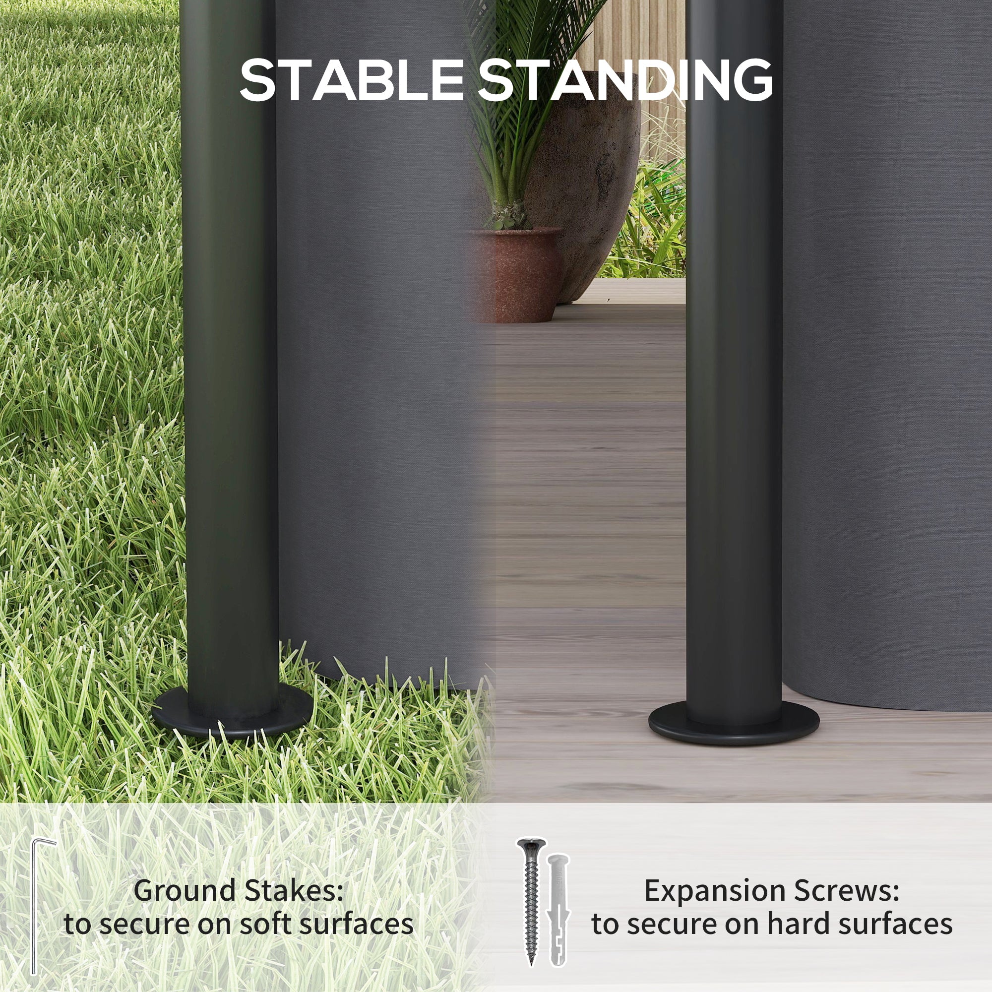 Outsunny 10' x 13' Outdoor Gazebo with Curtains and Solar-Powered LED Lights, Double Roof Patio Gazebo, Metal Gazebo Canopy Shelter for Deck, Lawn, Backyard, Garden