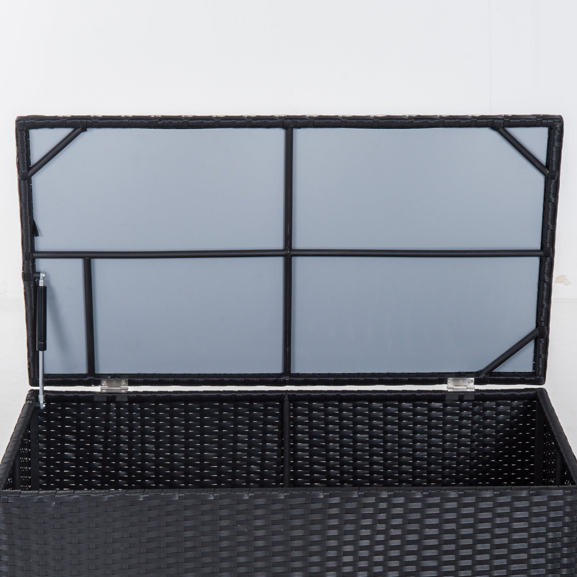 Outsunny 6 Pieces Patio Furniture Set with Cushion, Outdoor PE Rattan Wicker Sectional Conversation Furniture Sofa with Storage Table and Coffee Table, Beige