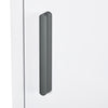 kleankin 12" x 24" Wall Medicine Cabinet, 3 Tier Steel Wall Cabinet for Bathroom, Kitchen, White