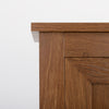 HOMCOM 64" Kitchen Pantry Cabinet, Kitchen Pantry Storage Cabinet with 4 Doors and 3 Adjustable Shelves, Oak