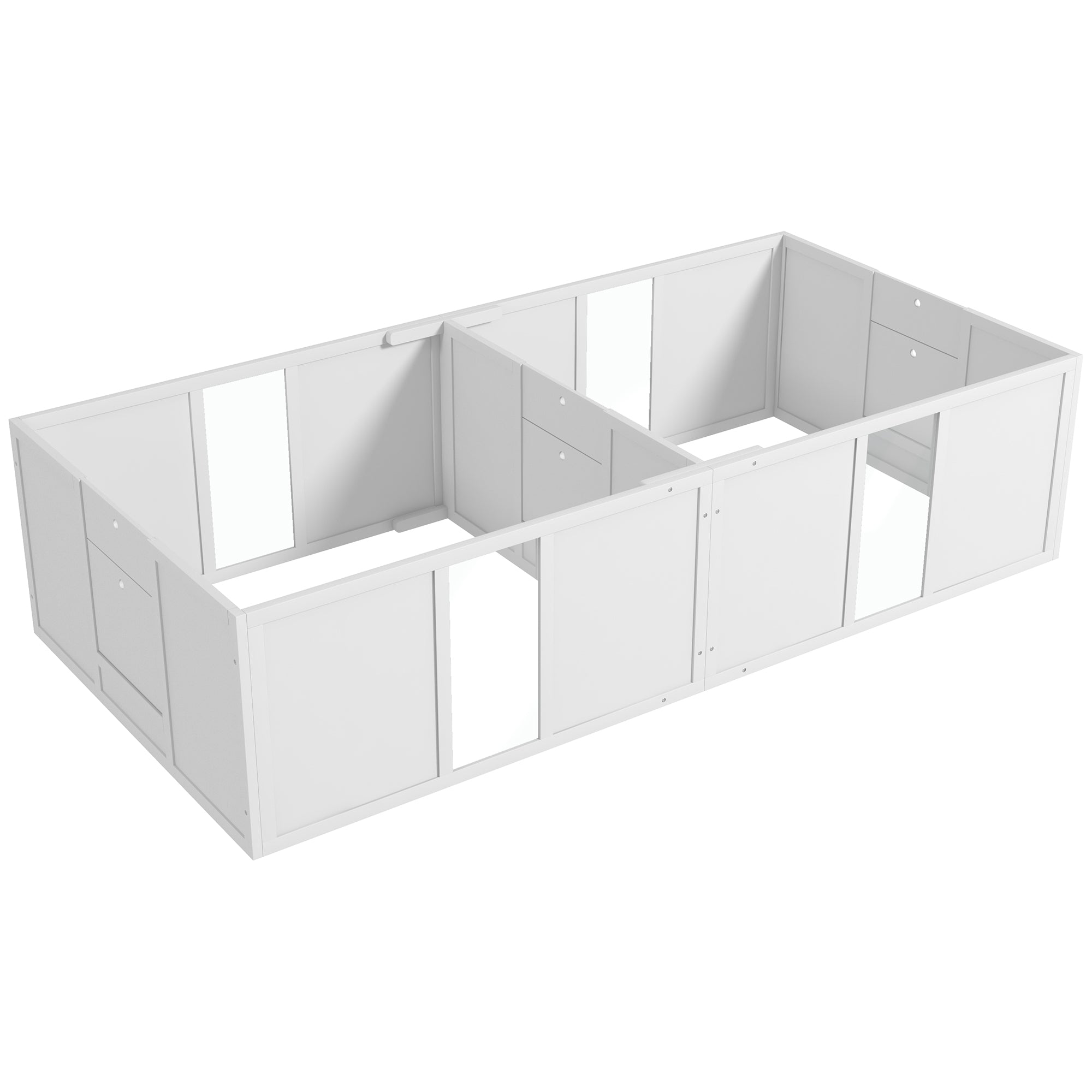 PawHut Whelping Box for Dogs and Puppies, Dog Whelping Pen, Dog Birth Supplies Indoor with Removable Adjustable Height Doors, for Medium Sized Dogs, 77