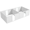 PawHut Whelping Box for Dogs and Puppies, Dog Whelping Pen, Dog Birth Supplies Indoor with Removable Adjustable Height Doors, for Medium Sized Dogs, 77" x 38" x 19"