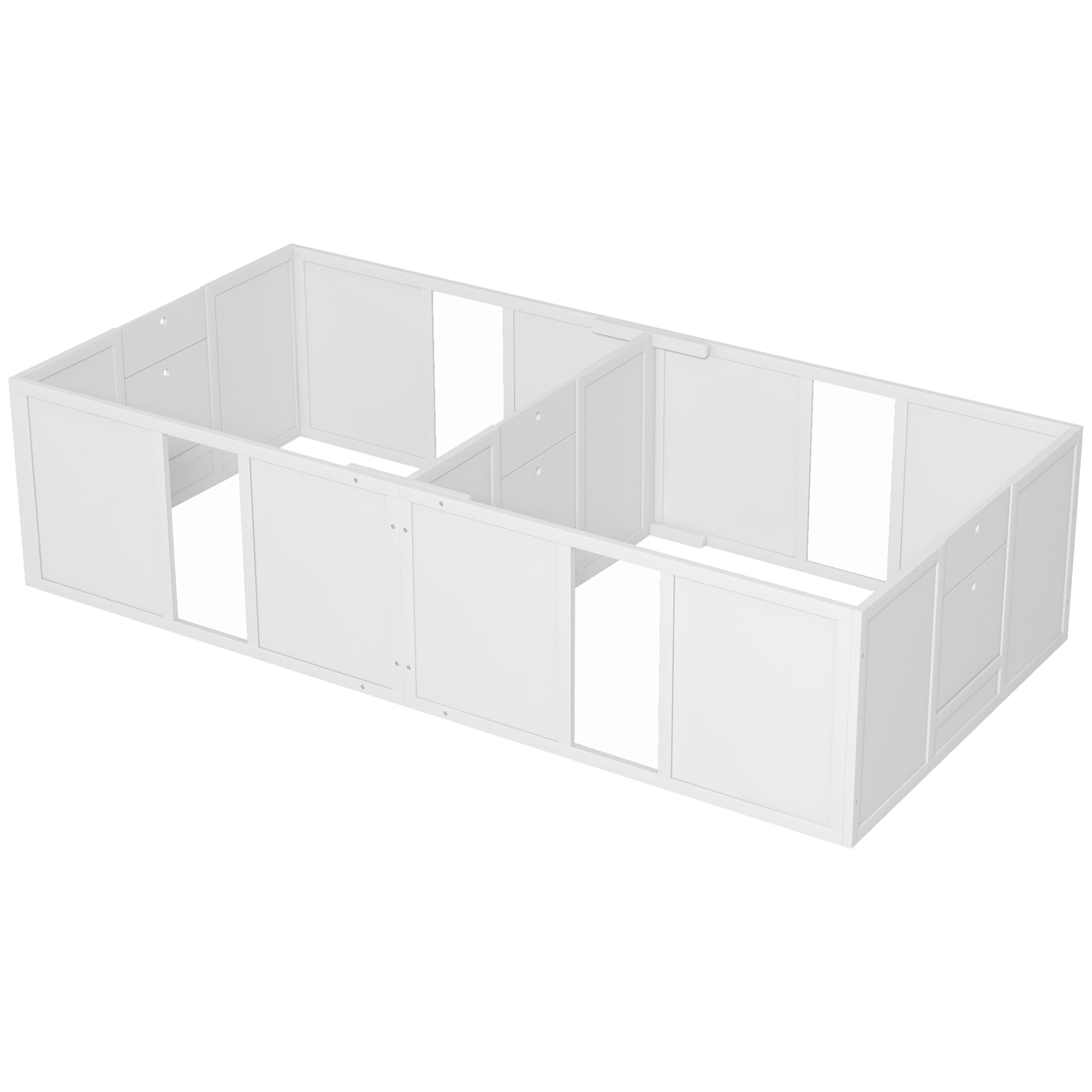 PawHut Whelping Box for Dogs and Puppies, Dog Whelping Pen, Dog Birth Supplies Indoor with Removable Adjustable Height Doors, for Medium Sized Dogs, 77" x 38" x 19"