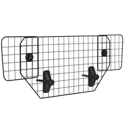 PawHut 35.5" - 47" Vehicle Pet Barrier, Adjustable Dog Fence for Car SUV Truck, Universal Fit Expandable Safe Guard Gate, Black