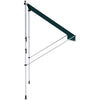 Outsunny 6.6'x5' Manual Retractable Patio Awning Window Door Sun Shade Deck Canopy Shelter Water Resistant UV Protector Green