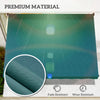 Outsunny 6.6'x5' Manual Retractable Patio Awning Window Door Sun Shade Deck Canopy Shelter Water Resistant UV Protector Green
