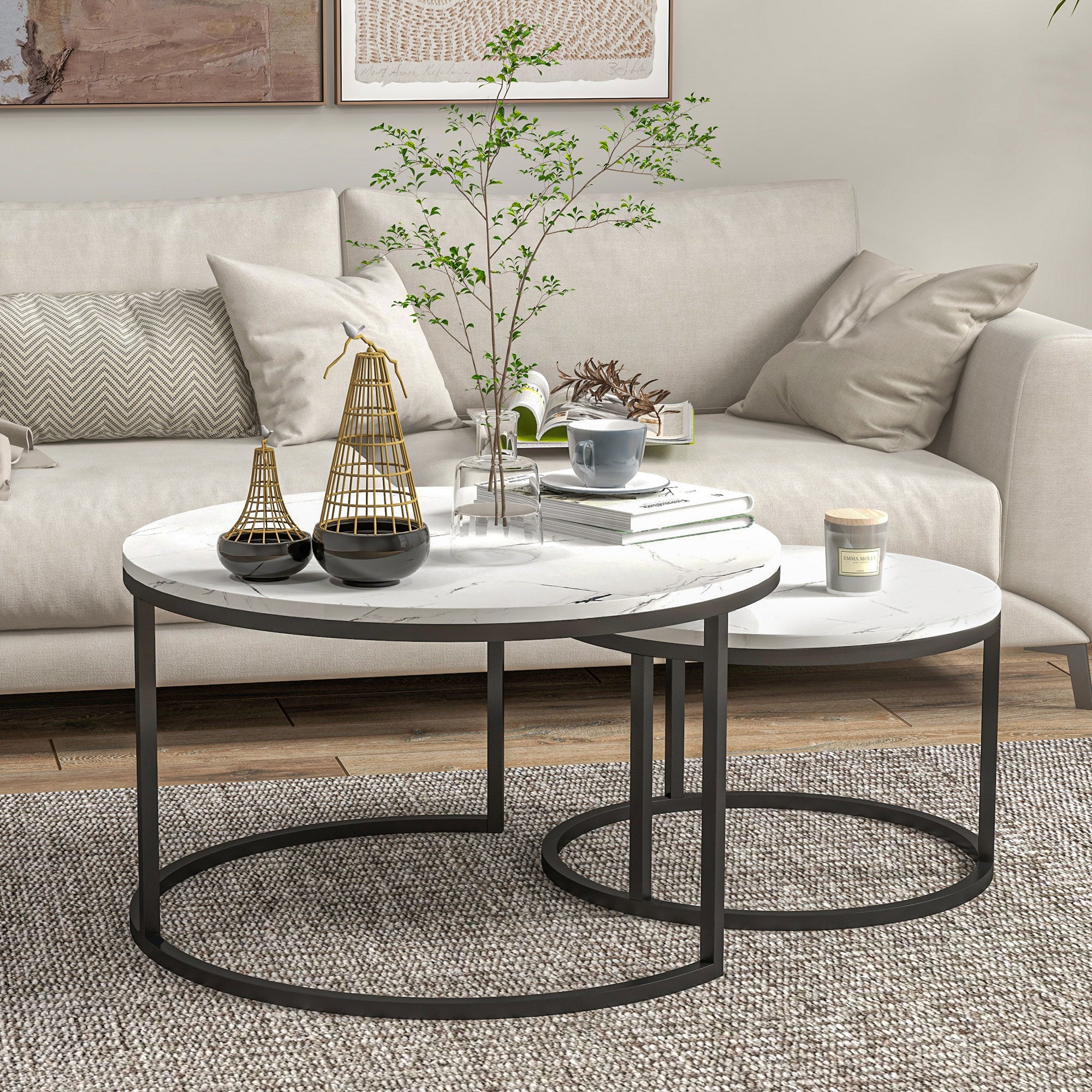 HOMCOM Nesting Tables, 31