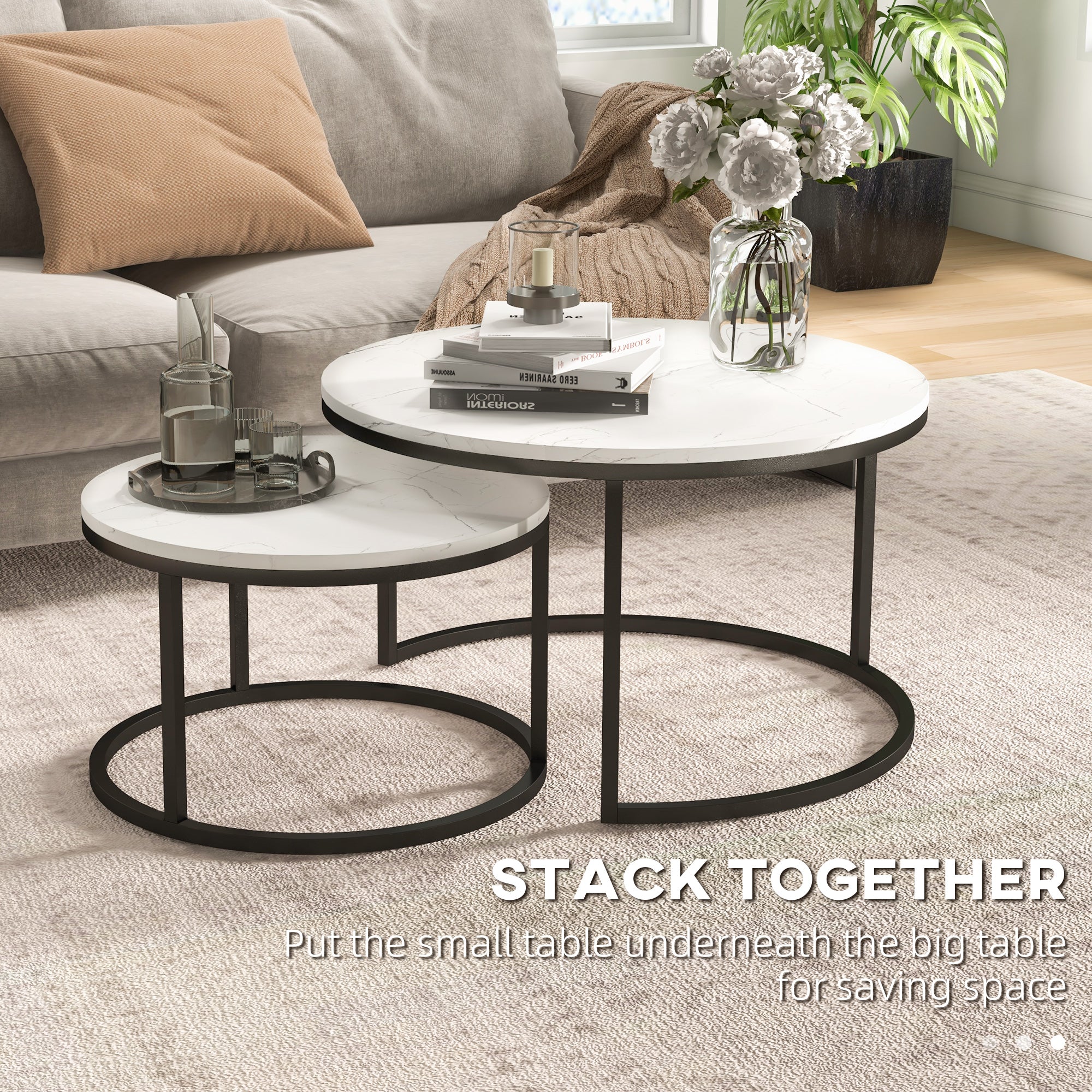 HOMCOM Nesting Tables, 31