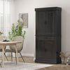 HOMCOM 71" Kitchen Pantry Cabinet, Freestanding Kitchen Pantry Storage Cabinet with Doors and Shelves, Distressed Black