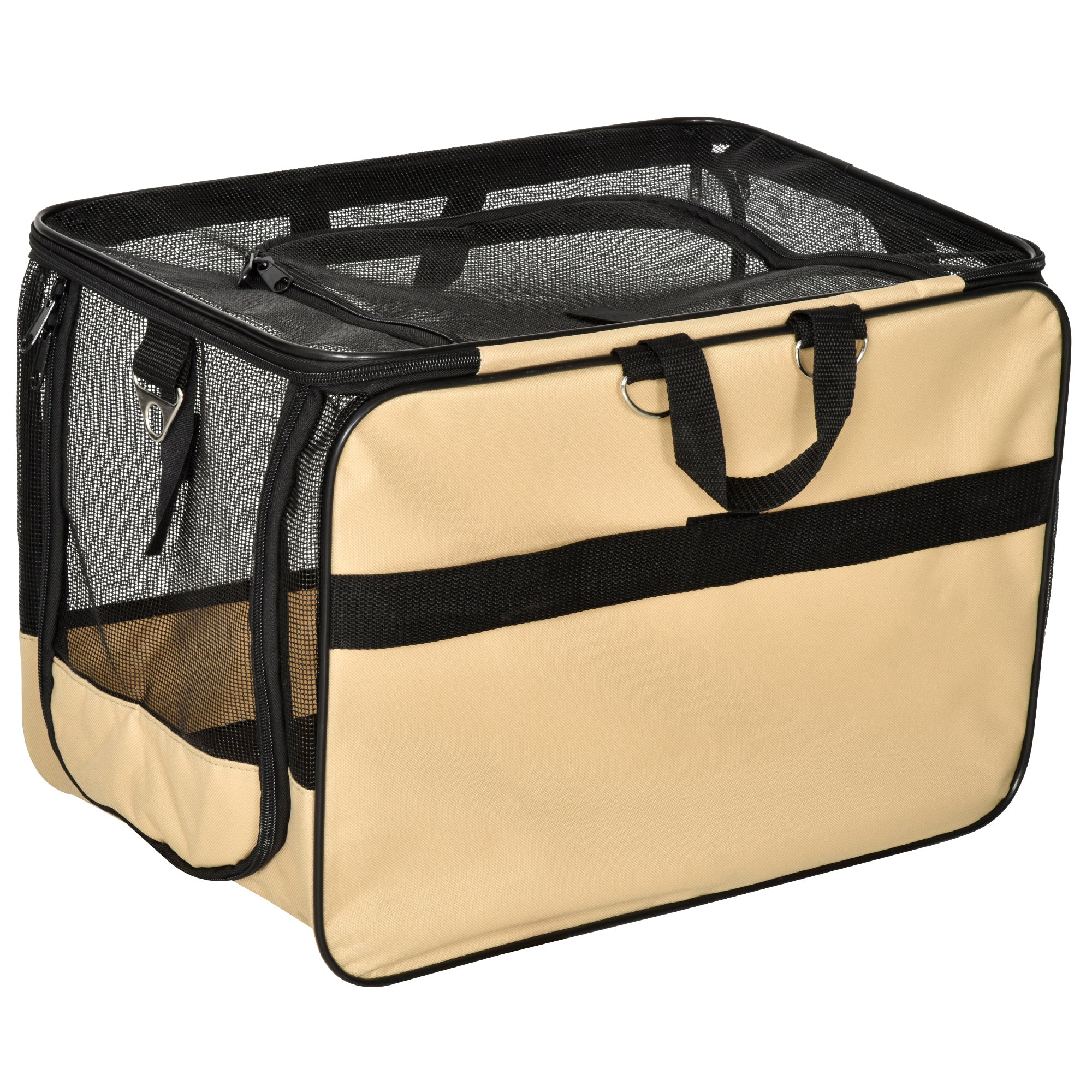 PawHut D00-064 Folding Pet Car Seat Dog Cat Carrier