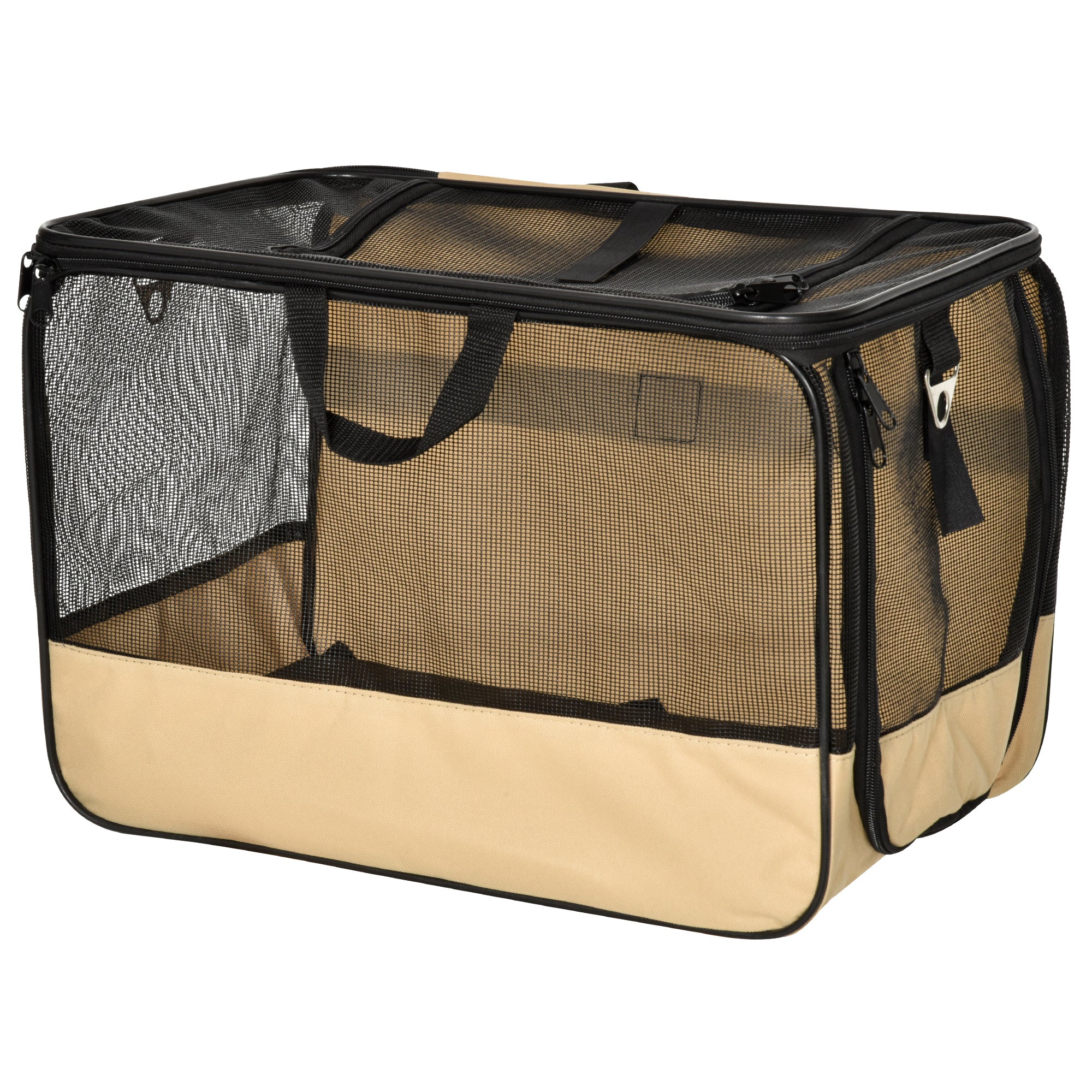 PawHut D00-064 Folding Pet Car Seat Dog Cat Carrier