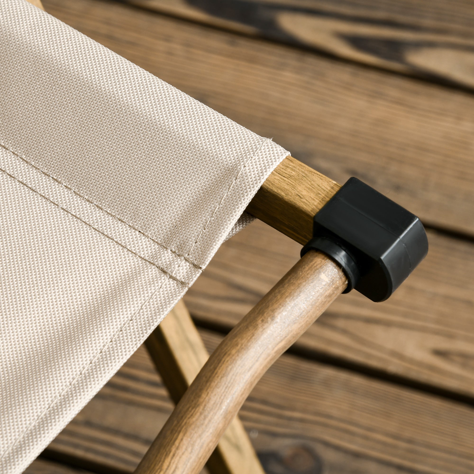 Outsunny Camping Chair, Lightweight Folding Chair, Portable Armchair, Excellent for Festivals, Fishing, Beach and Hiking, Khaki