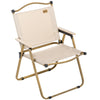 Outsunny Camping Chair, Lightweight Folding Chair, Portable Armchair, Excellent for Festivals, Fishing, Beach and Hiking, Khaki