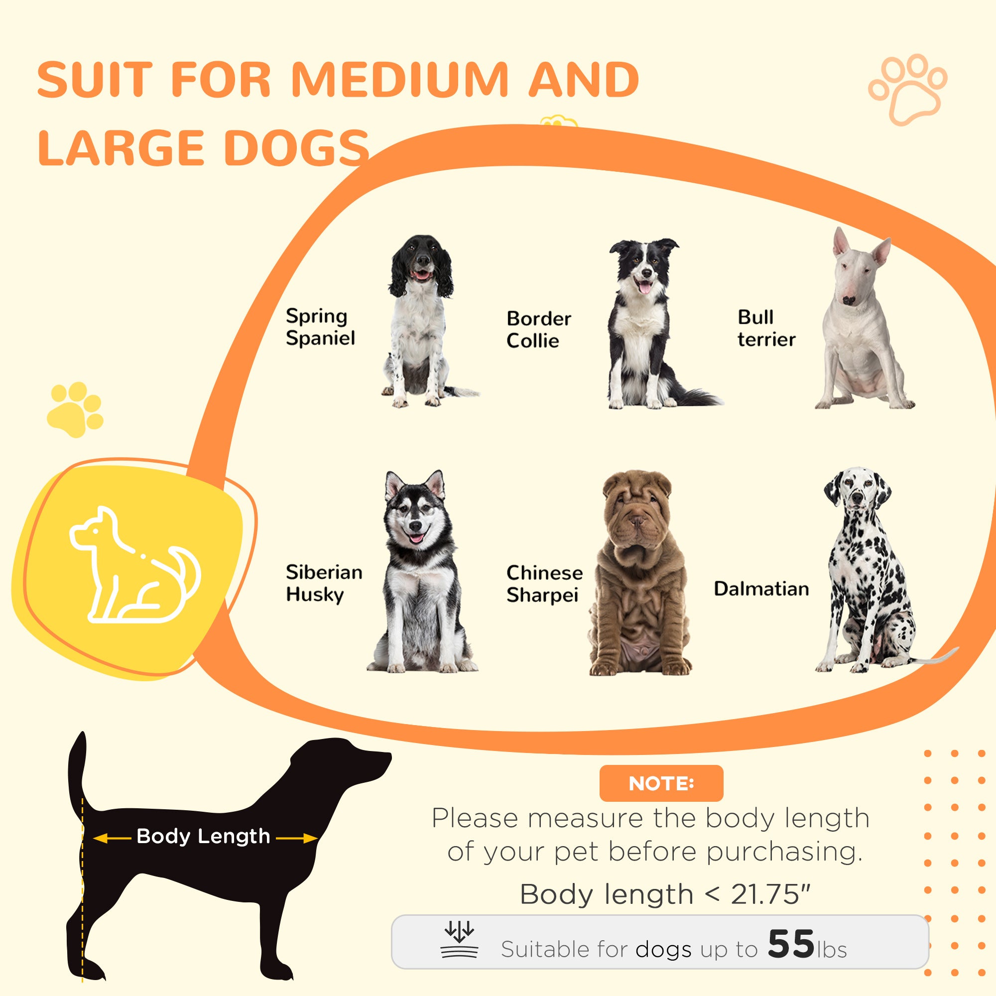 PawHut Dog Crate Furniture with Adjustable Shelf, Dog Kennel End Table, Indoor Pet Crate for Medium and Large Dogs, with Large Flat Surface, 47" x 23.5" x 35", Brown