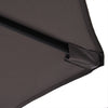 Outsunny 9' x 14' Outdoor Patio Umbrella Offset Cantilever Umbrella with Twin Canopy Sunshade Umbrella with Lift Crank Grey