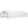 Outsunny 40' x 20' Large Outdoor Party Event Tent Patio Gazebo Canopy with Removable Sidewall, White