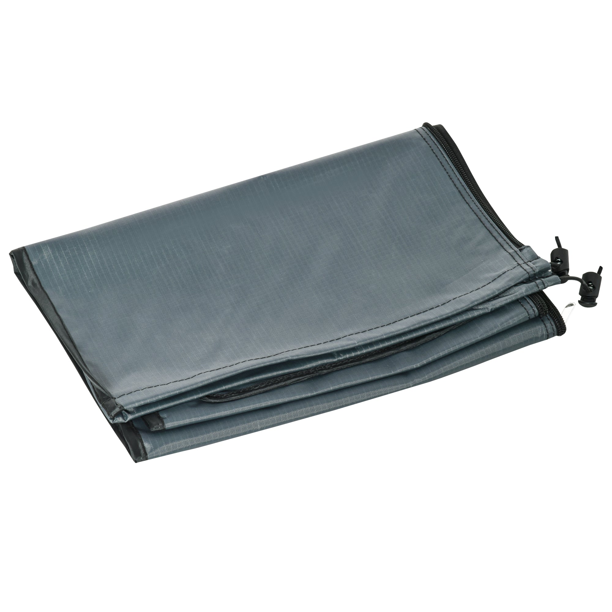 Outsunny Parasol Cover, Cantilever Umbrella Protector with Zipper for Outdoor, Garden, Patio, Grey