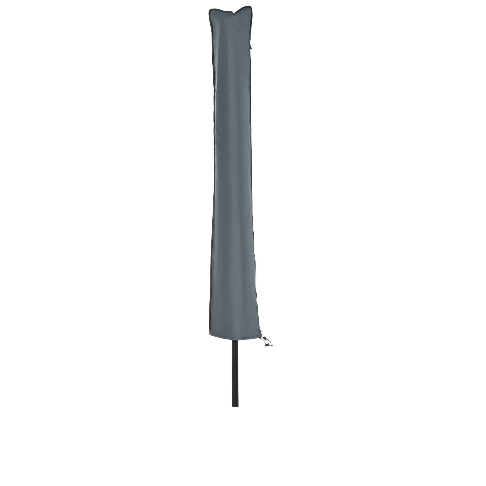 Outsunny Parasol Cover, Cantilever Umbrella Protector with Zipper for Outdoor, Garden, Patio, Grey