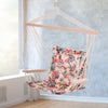 Outsunny Patio Hammock Chair, Portable Hanging Cotton Rope Hammock Swing Chair Sleeping Bed Seat with Armrest for Outdoor Garden Yard Camping Multicolor