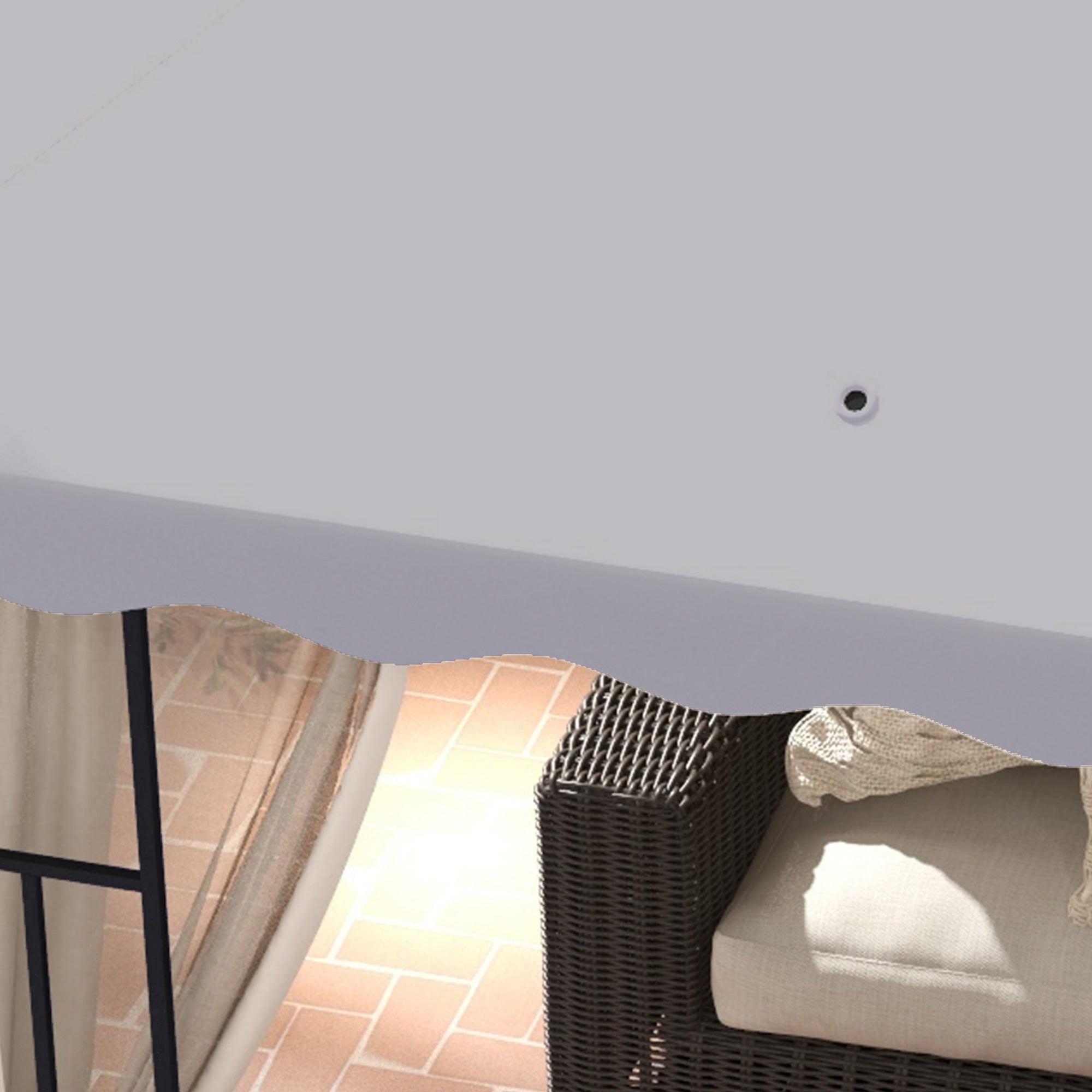 Outsunny 10' x 10' Gazebo Replacement Canopy Cover, 2 Tier Gazebo Roof Replacement TOP ONLY, Light Grey