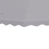 Outsunny 10' x 10' Gazebo Replacement Canopy Cover, 2 Tier Gazebo Roof Replacement TOP ONLY, Light Grey