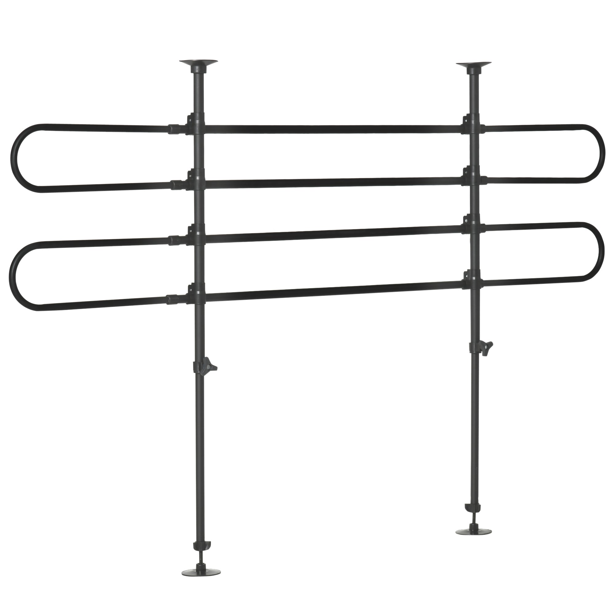 PawHut Dog Car Barrier, Adjustable Pet Car Barrier for SUVs, Vehicles, Vans, Universal Back Seat Dog Fence Guard for Safety Car Travel, Black