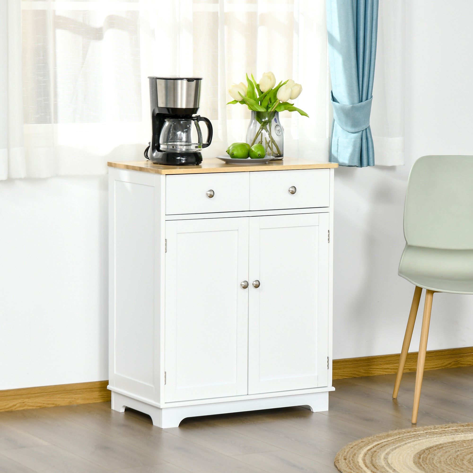 HOMCOM Sideboard Buffet Cabinet with Storage, 27