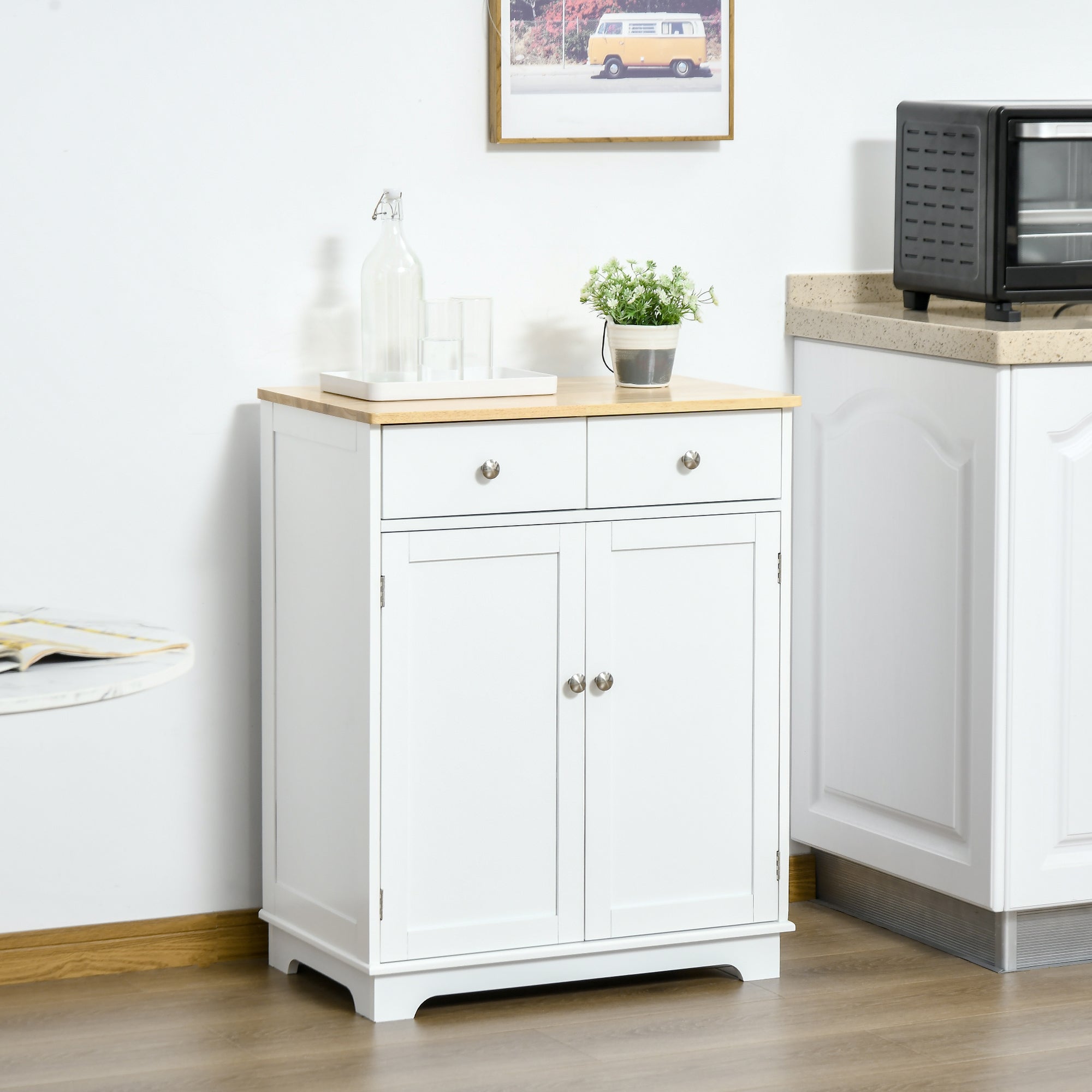 HOMCOM Sideboard Buffet Cabinet with Storage, 27