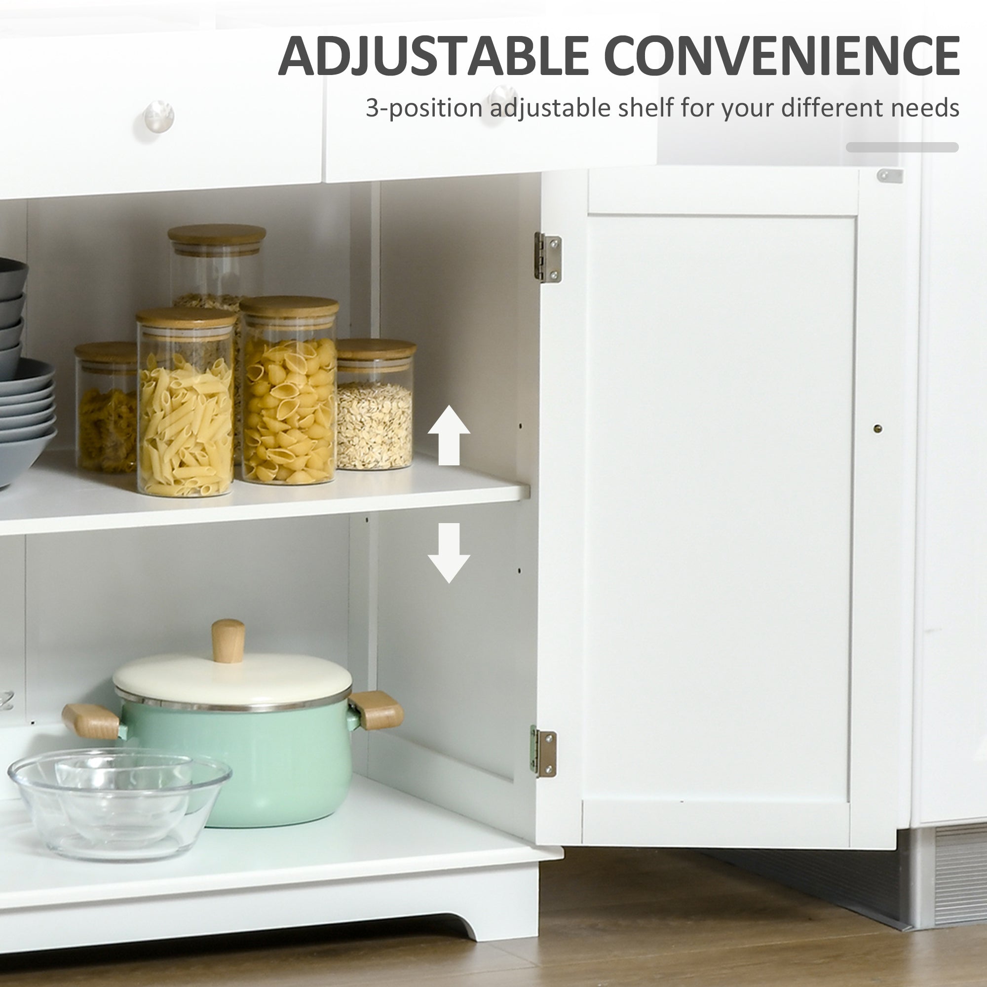 HOMCOM Sideboard Buffet Cabinet with Storage, 27