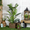 HOMCOM 5FT Artificial Areca Palm Tree in Pot with Realistic Leaves, Indoor Outdoor Tropical Palm Fake Plants for Home Office Living Room Decor