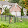 PawHut Dog Playpen, Heavy-duty Metal Puppy Play Pen, Pet Exercise Fences for Outside and Indoor, DIY Design with Door for Multiple Dogs, 16 Panels, 39''H