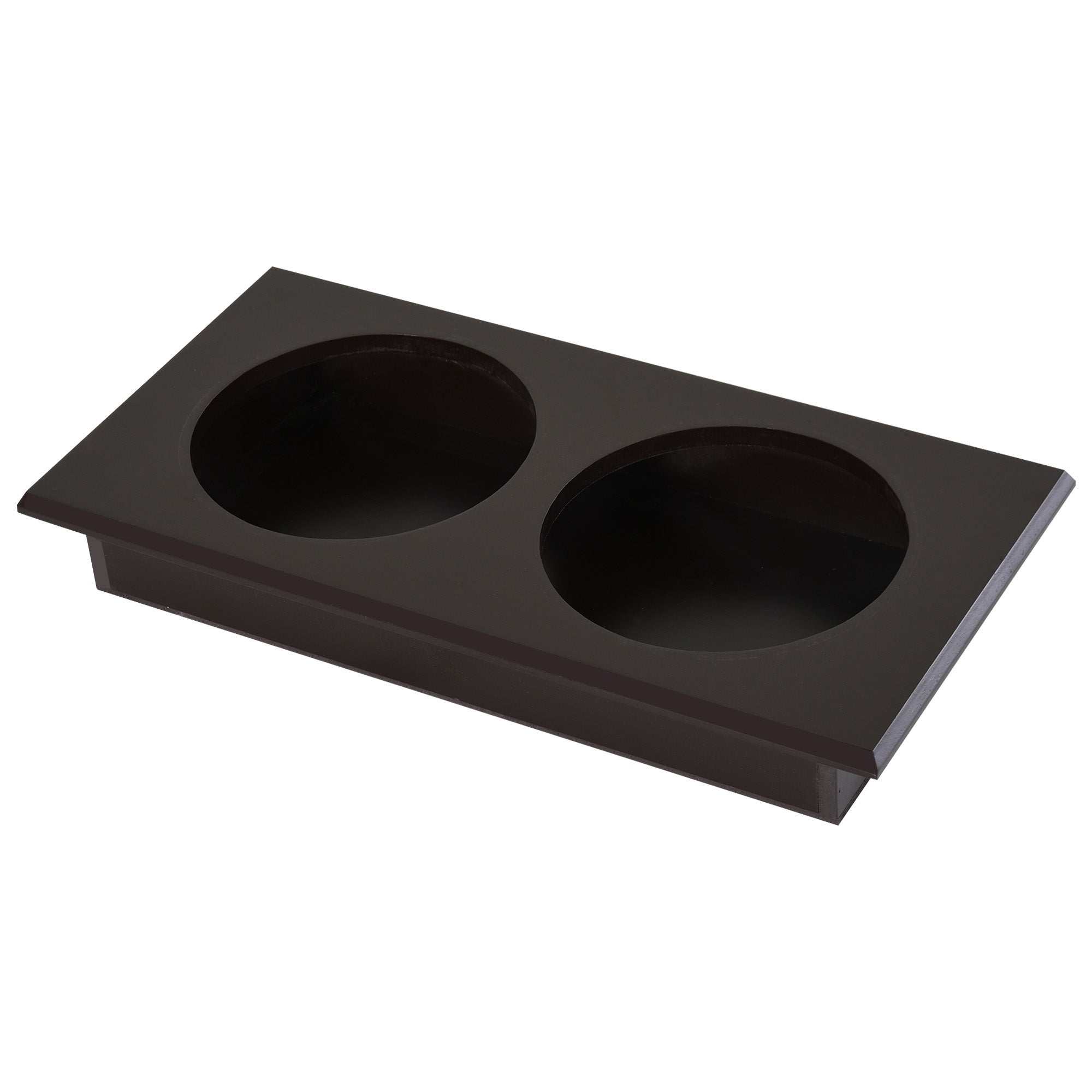 PawHut Elevated Dog Bowls for Large Dogs with Storage Dog Pet Diner Function 2 Stainless Steel Dog Bowls Elevated Base for Big-sized Dogs and Other Large Pets, Coffee