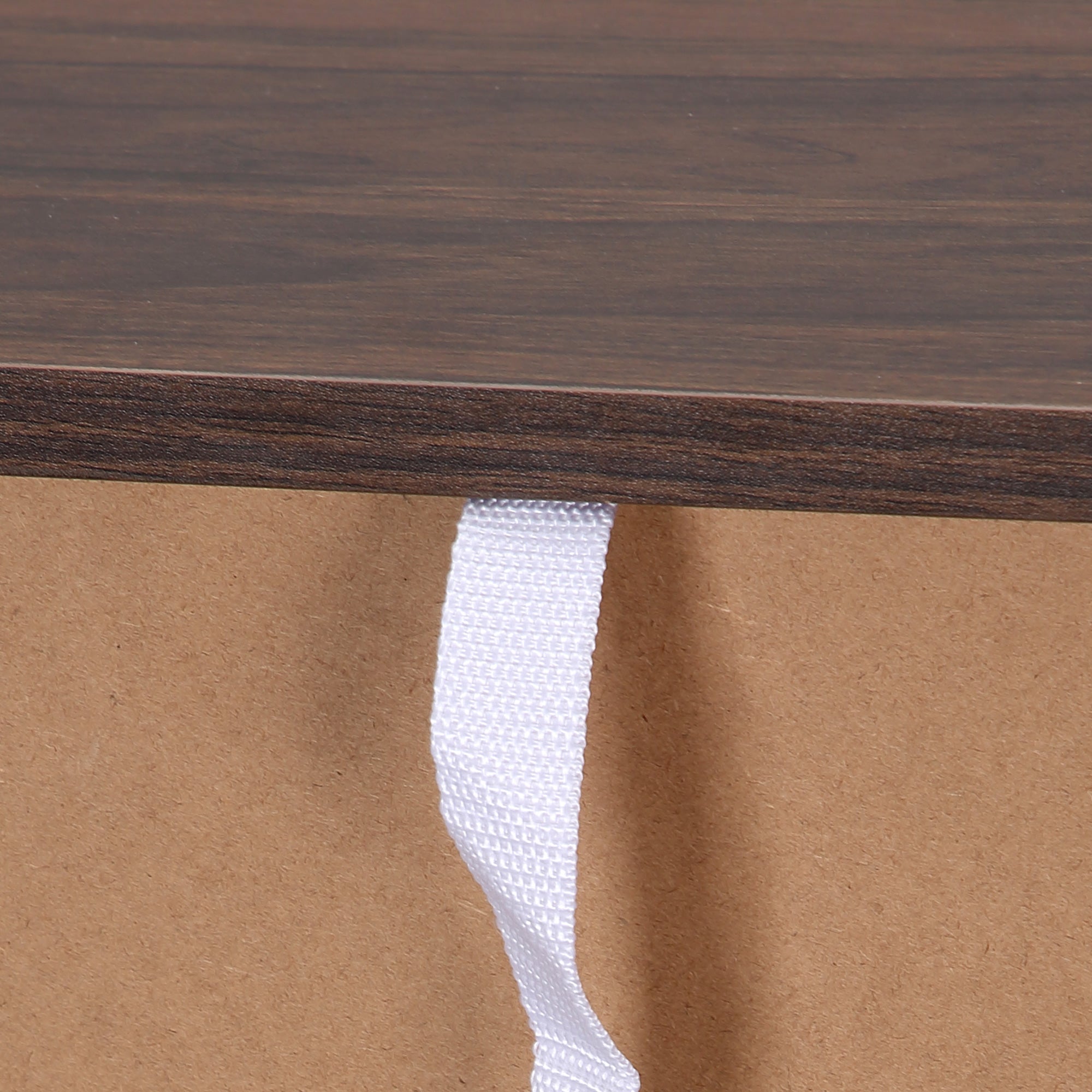 HOMCOM Wood Small Bookshelf 2 Tier Storage Rack Chest Unit Home Office Furniture Walnut