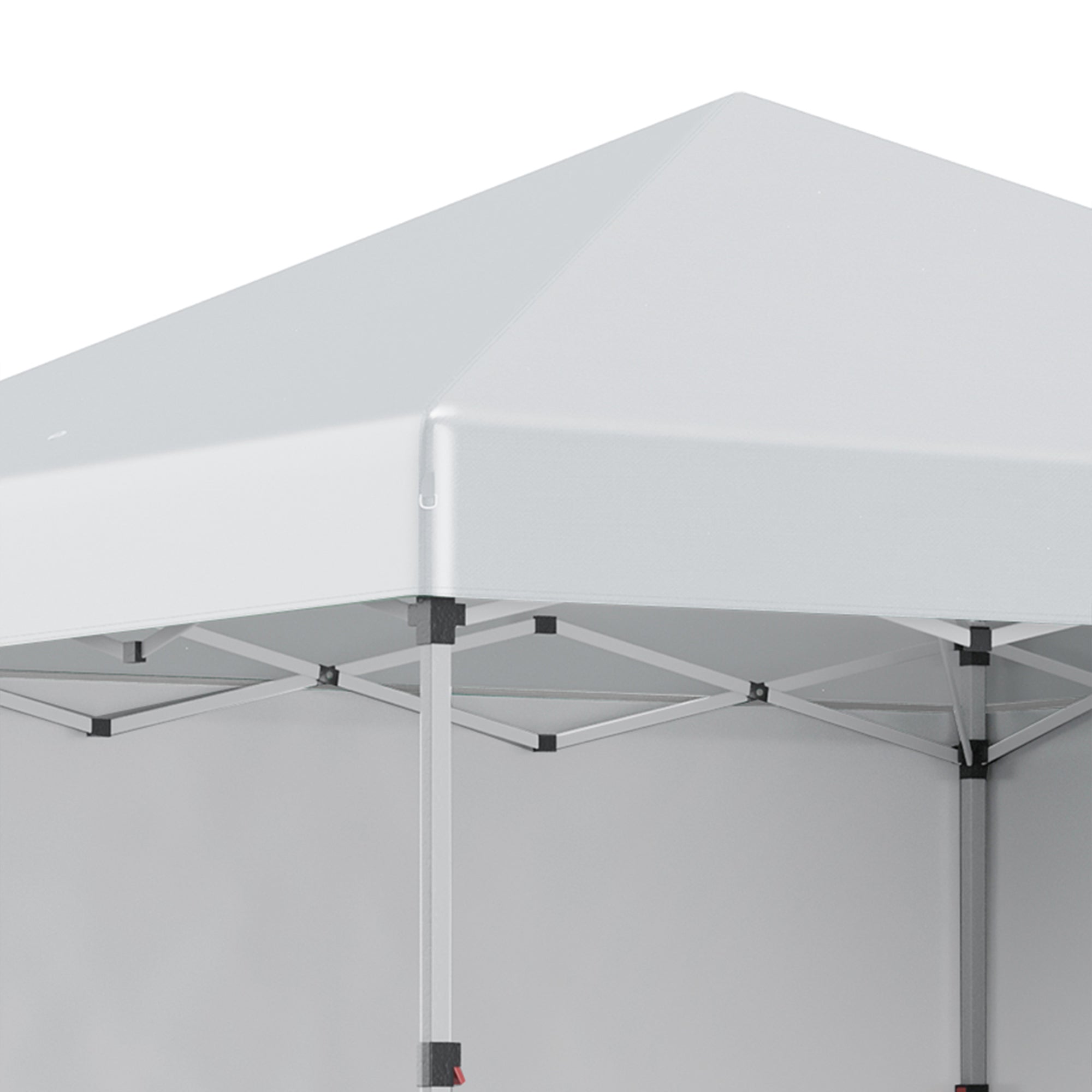 Outsunny 10' x 10' Pop Up Canopy Tent with Removable Sidewalls, Instant Shelter with Portable Roller Bag, 4 Sand Bags, Adjustable Height for Outdoor, Garden, Patio, Light Grey