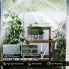 Outsunny 6' x 6' x 6.6' Polycarbonate Greenhouse, Walk-In Green House Kit Garden, Plants Grow, Galvanized Sheet Aluminum Frame with Rain Gutter, Vent and Sliding Door, Silver