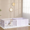 PawHut Whelping Box for Dogs, 20"H Puppy Whelping Box with Removable Doors, Dog Birth Supplies & Essentials for Indoor, 81" x 39" x 20", White