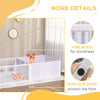 PawHut Whelping Box for Dogs, 20"H Puppy Whelping Box with Removable Doors, Dog Birth Supplies & Essentials for Indoor, 81" x 39" x 20", White