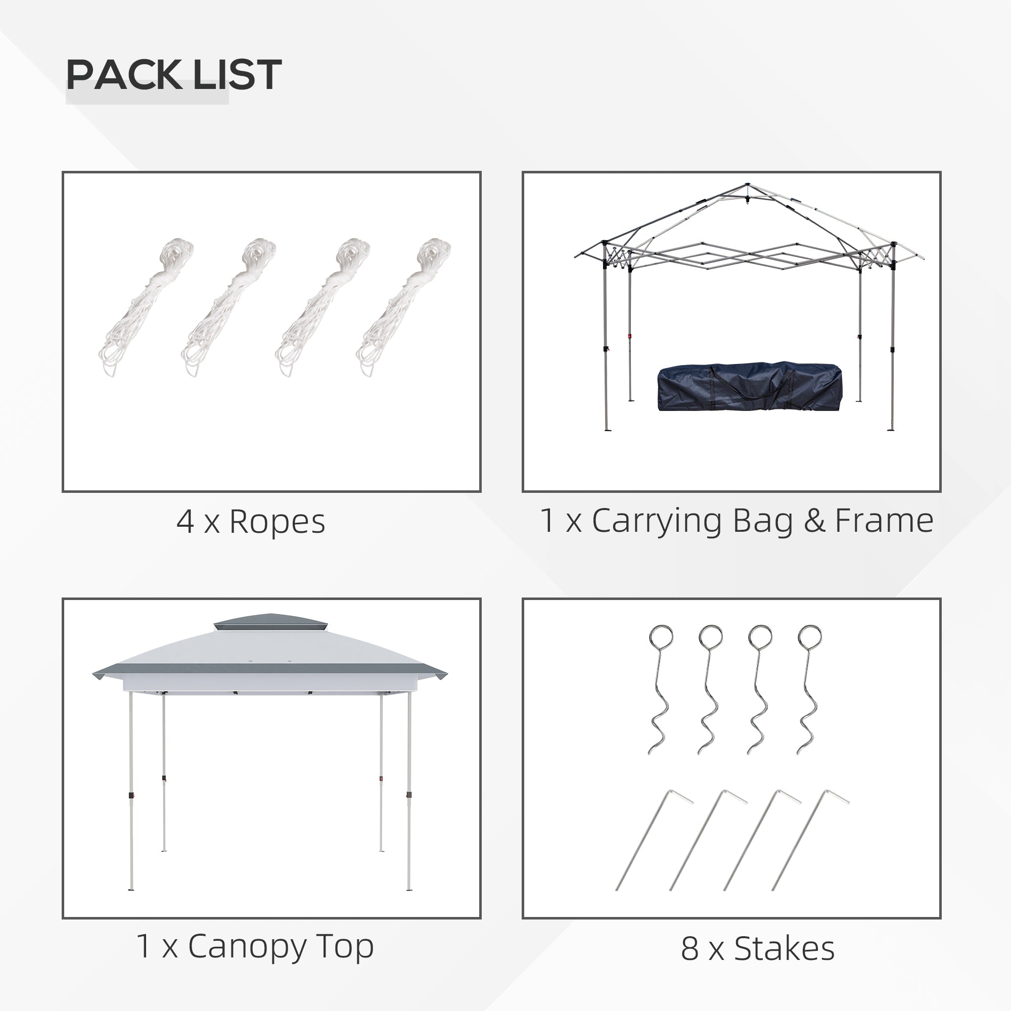 Outsunny 12' x 12' Pop Up Canopy Sun Shade Instant Tent Folding with Mesh Sidewalls, 3-Level Adjustable Height and Storage Bag, Gray